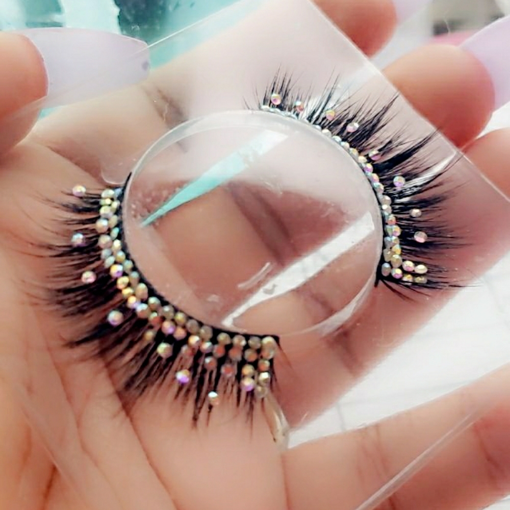 Lash Strips handmade with Rhinstones